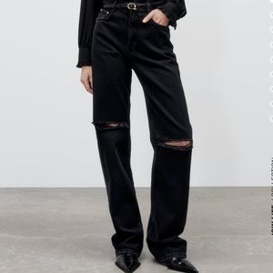 Zara ripped denim jeans